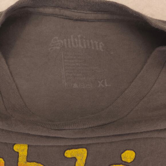 Sublime Band Short Sleeve Crew Neck Graphic Shirt Mens Size Extra Large XL Gray - Picture 3 of 9